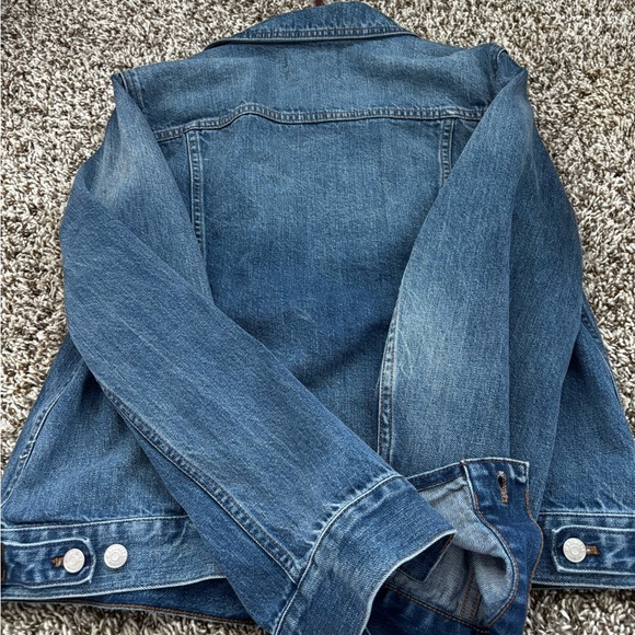 Madewell Blue Jean Jacket with Trucker Style - Picture 4 of 5